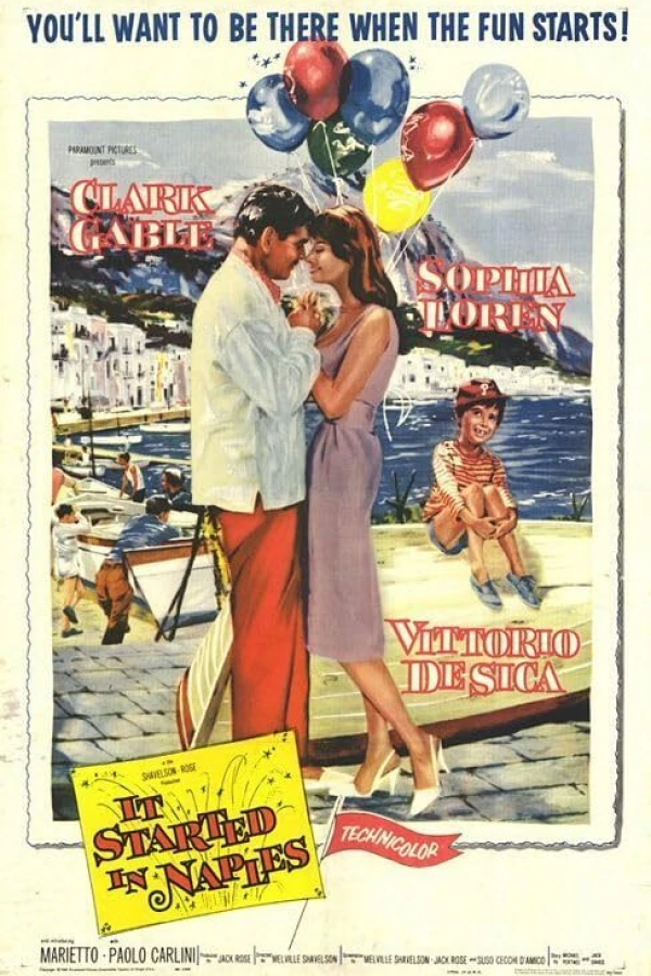 Det började i Neapel Poster